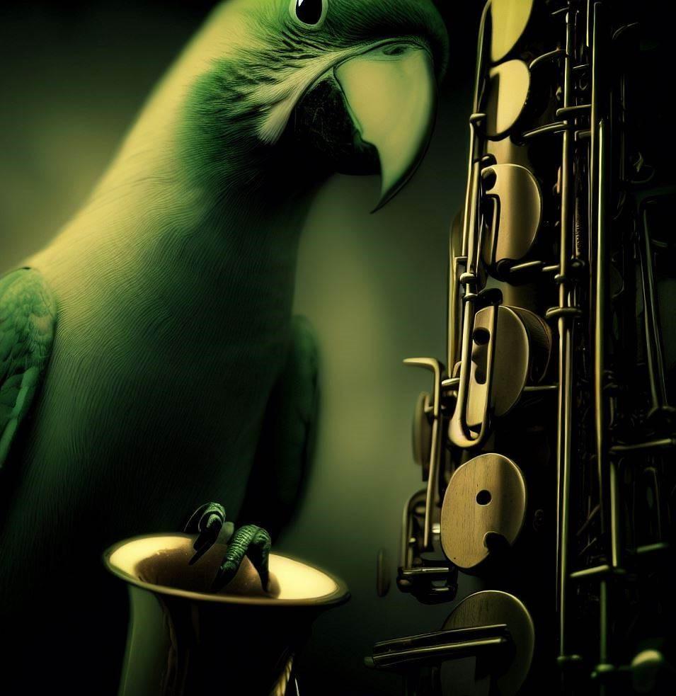 O papagaio e o saxofone